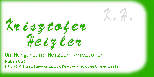 krisztofer heizler business card